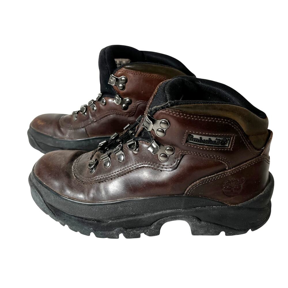 Timberland Brown Leather Ankle Boots Size 9 Performance Hiking